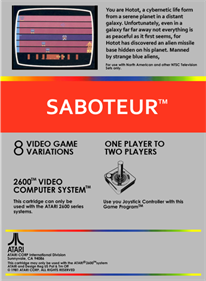 Saboteur - Fanart - Box - Back
