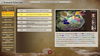 Romance of the Three Kingdoms 8 Remake - Screenshot - Game Select Image