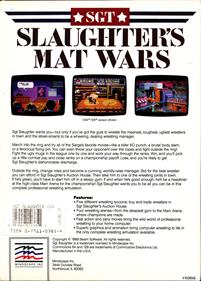 Sgt Slaughter's Mat Wars - Box - Back Image