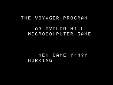 Voyager I: Sabotage of the Robot Ship - Screenshot - Game Title Image