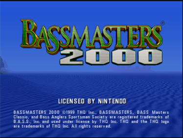 Bassmasters 2000 - Screenshot - Game Title Image