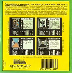 The Bard's Tale - Box - Back Image