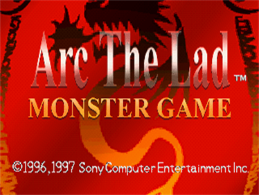 Arc the Lad: Monster Game with Casino Game - Screenshot - Game Title Image