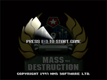 Mass Destruction - Screenshot - Game Title Image
