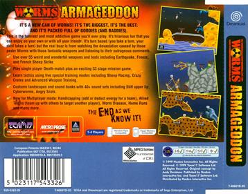 Worms Armageddon - Box - Back Image