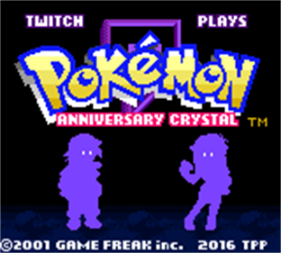 Pokémon Anniversary Crystal - Screenshot - Game Title Image