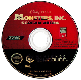 Monsters Inc.: Scream Arena - Disc Image