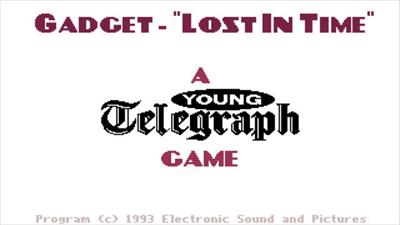 Gadget: Lost in Time - Screenshot - Game Title Image