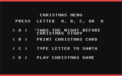 'Twas the Night Before Christmas - Screenshot - Game Select Image