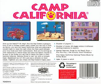 Camp California - Box - Back Image