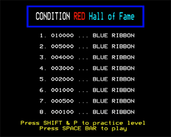 Condition Red - Screenshot - High Scores Image