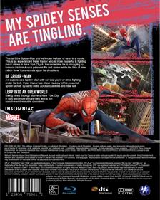 Marvel's Spider-Man Remastered - Box - Back Image