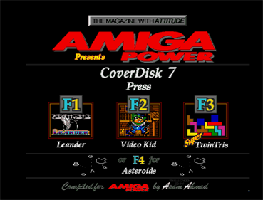 Amiga Power #7 - Screenshot - Game Select Image