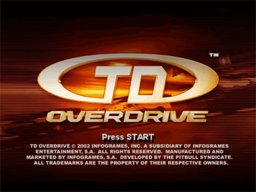 TD Overdrive: The Brotherhood of Speed - Screenshot - Game Title Image