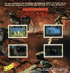 Shadow of the Beast  - Box - Back Image