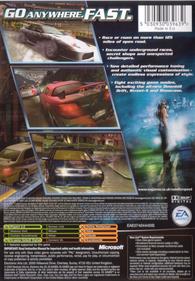 Need for Speed: Underground 2 - Box - Back Image