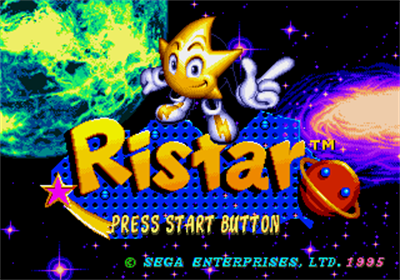 Ristar - Screenshot - Game Title Image