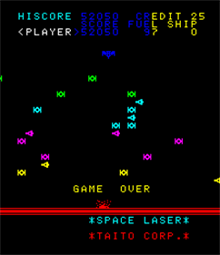 Space Laser - Screenshot - Game Over Image