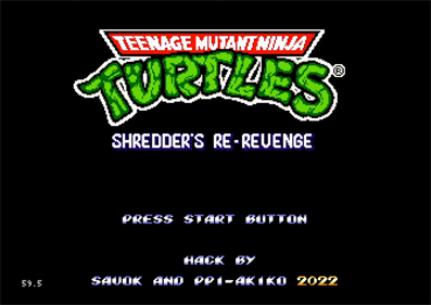 Teenage Mutant Ninja Turtles: Shredder's Re-Revenge - Screenshot - Game Title Image