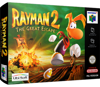 Rayman 2: The Great Escape - Box - 3D Image