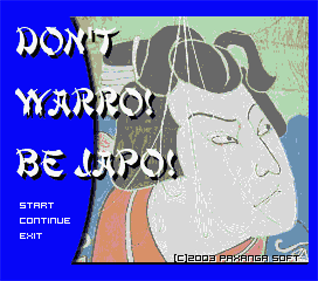 Don't Warro! Be Japo! - Screenshot - Game Title Image