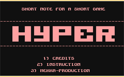 Hyper - Screenshot - Game Title Image