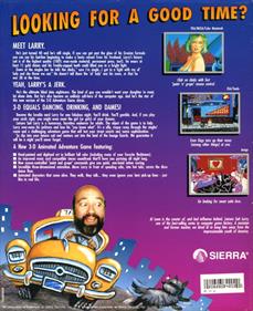 Leisure Suit Larry in the Land of the Lounge Lizards (VGA) - Box - Back Image