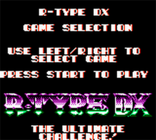 R-Type DX - Screenshot - Game Title Image