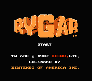 Rygar - Screenshot - Game Title Image