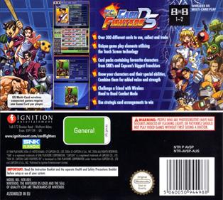 SNK vs. Capcom Card Fighters DS - Box - Back Image