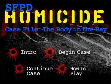 SFPD Homicide / Case File: The Body in the Bay - Screenshot - Game Title Image