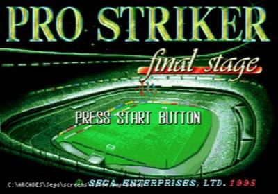 J.League Pro Striker: Final Stage - Screenshot - Gameplay Image