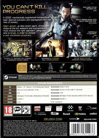 Deus Ex: Mankind Divided - Box - Back Image