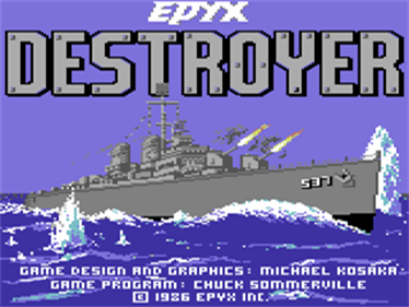 Destroyer (Epyx) - Screenshot - Game Title Image