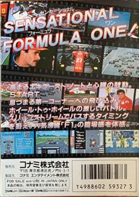 Formula 1 Sensation - Box - Back Image