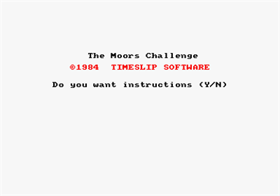 The Moors Challenge - Screenshot - Game Title Image
