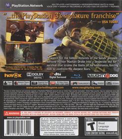 Uncharted 3: Drake's Deception: Special Edition - Box - Back Image