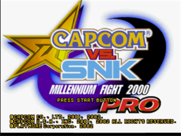 Capcom vs. SNK Pro - Screenshot - Game Title Image