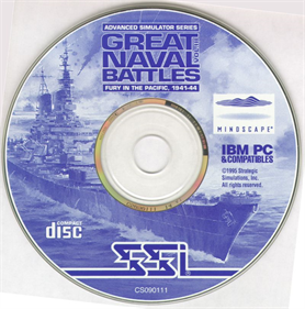 Great Naval Battles Vol. III: Fury in the Pacific, 1941-44 - Disc Image