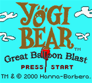 Yogi Bear: Great Balloon Blast - Screenshot - Game Title Image
