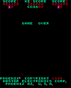 Phoenix - Screenshot - Game Over Image