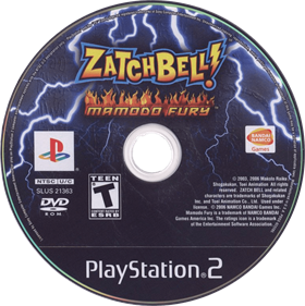 Zatch Bell! Mamodo Fury - Disc Image