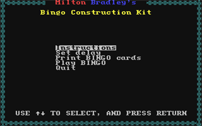 Bingo (Milton Bradley) - Screenshot - Gameplay Image