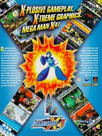 Mega Man X4 - Advertisement Flyer - Front Image