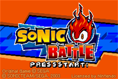 Sonic Battle - Screenshot - Game Title Image