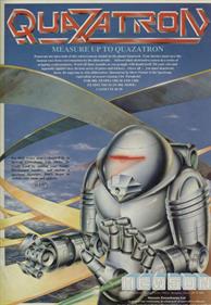 Quazatron - Advertisement Flyer - Front Image