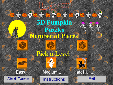 3D Pumpkin Puzzles - Screenshot - Game Title Image