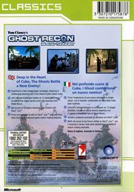 Tom Clancy's Ghost Recon: Island Thunder - Box - Back Image