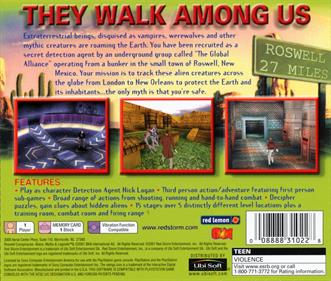 Roswell Conspiracies: Aliens, Myths & Legends - Box - Back Image