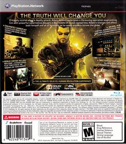 Deus Ex Human Revolution Director's Cut - Box - Back Image